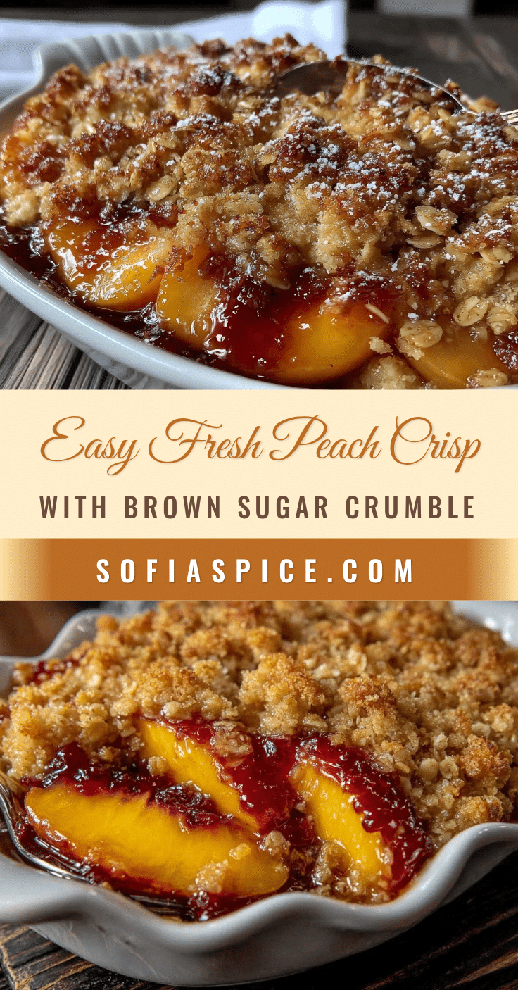 fresh peach crisp recipe
