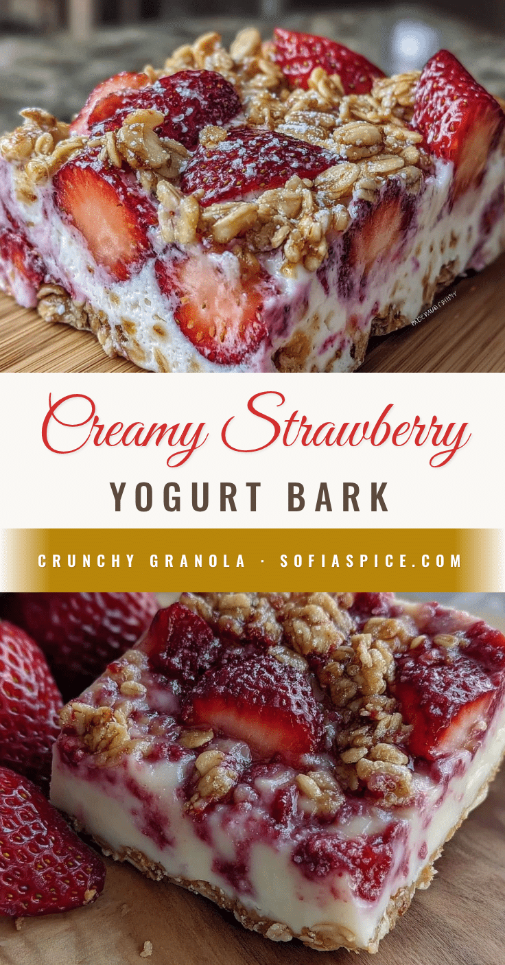 fresh strawberry yogurt bark recipe