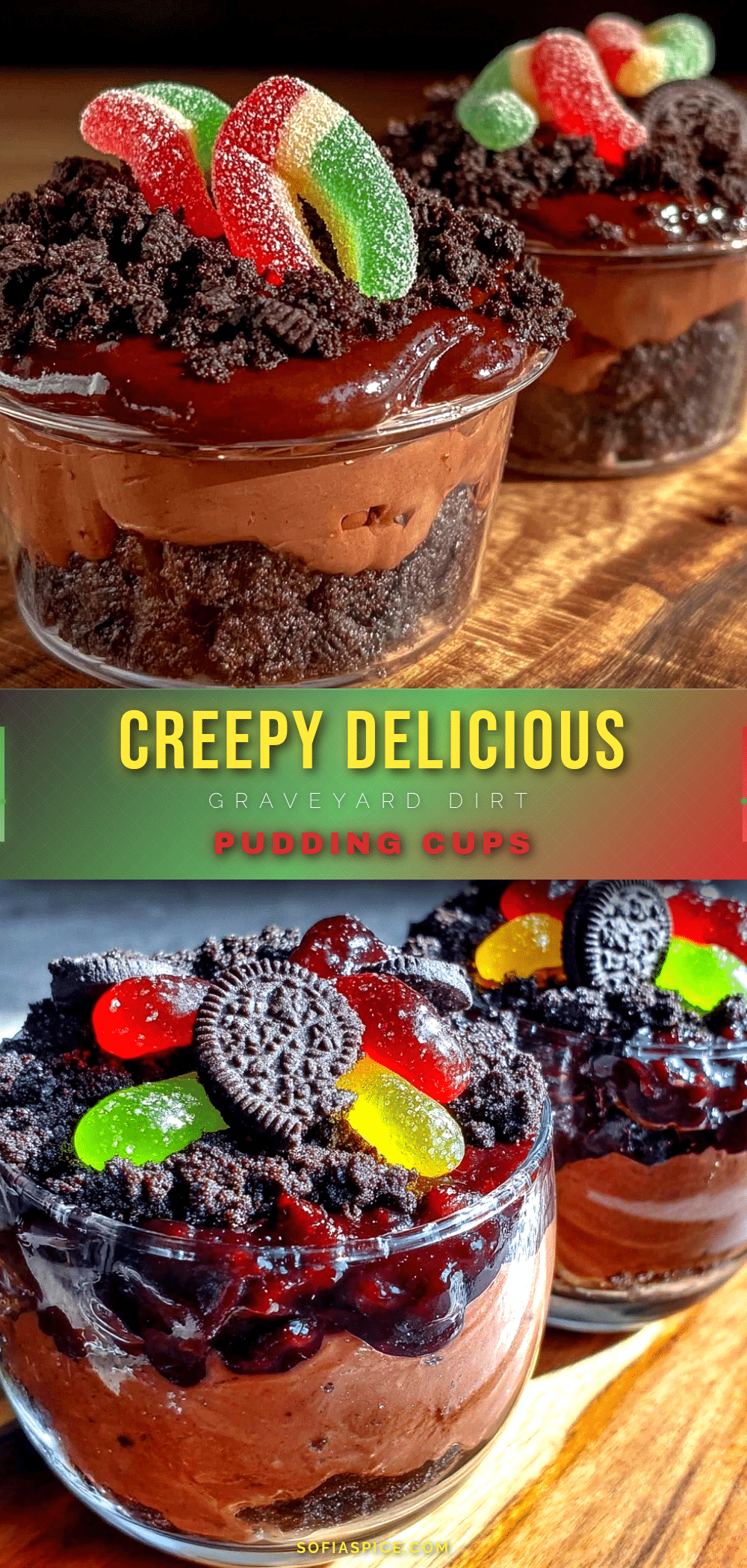 graveyard dirt pudding cups recipe