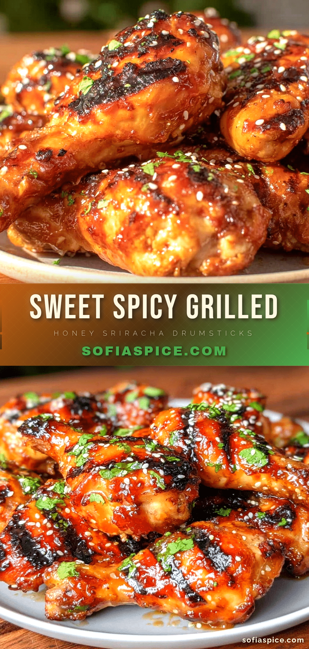 grilled honey sriracha chicken drumsticks recipe