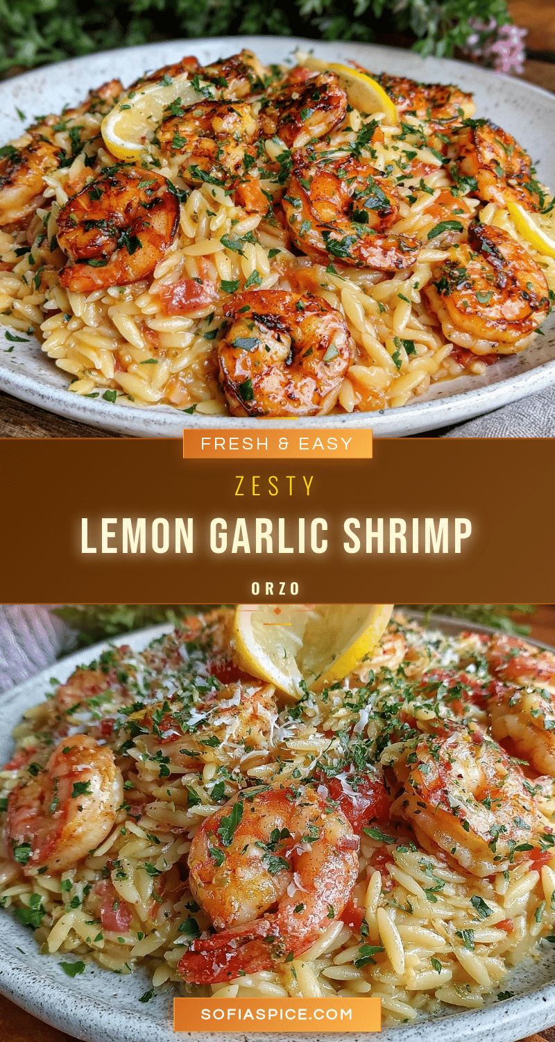 lemon garlic shrimp orzo recipe