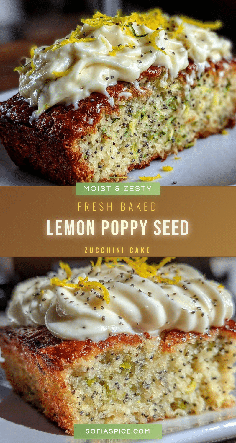 moist lemon poppy seed zucchini cake recipe