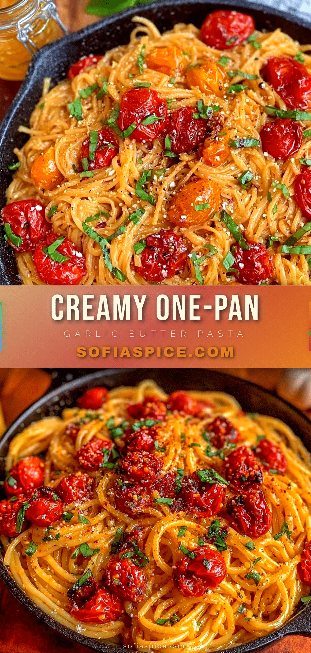one-pan garlic butter pasta recipe
