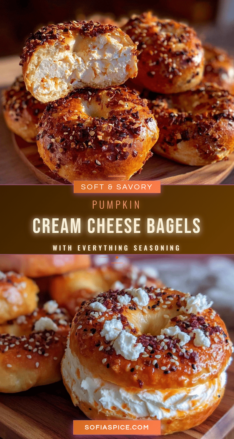 pumpkin cream cheese bagels recipe
