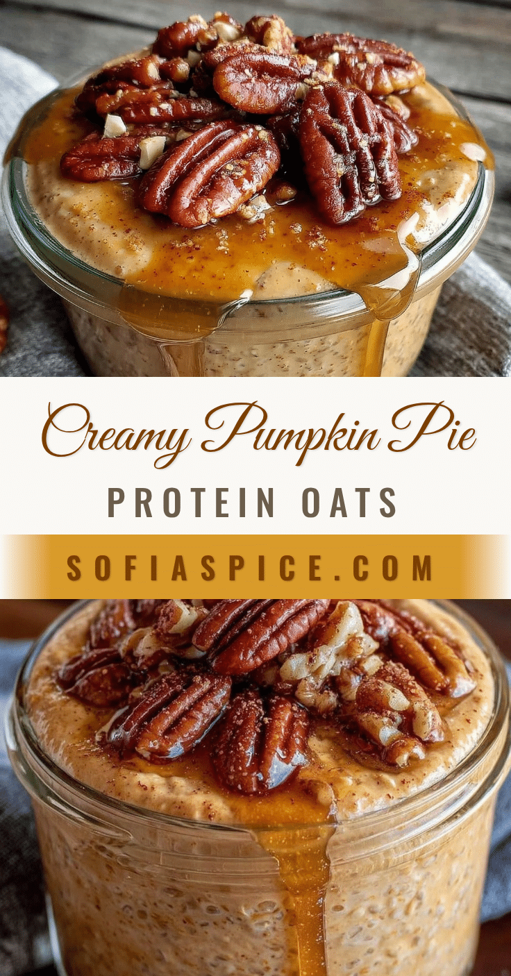 pumpkin pie protein overnight oats recipe