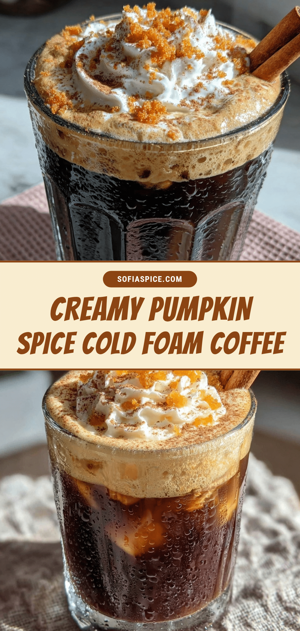 pumpkin spice cold foam iced coffee recipe recipe