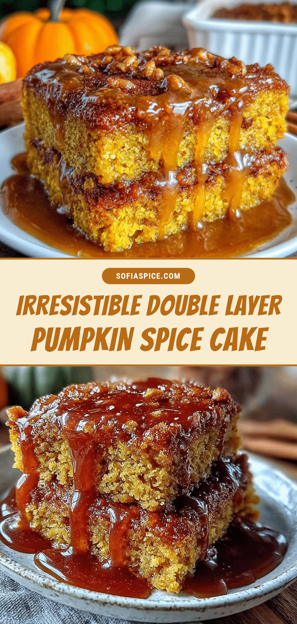 pumpkin spice dump cake recipe