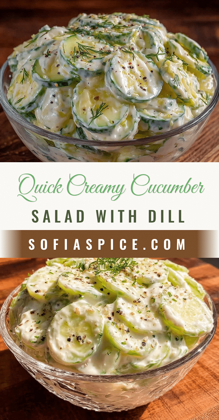 quick creamy cucumber salad recipe