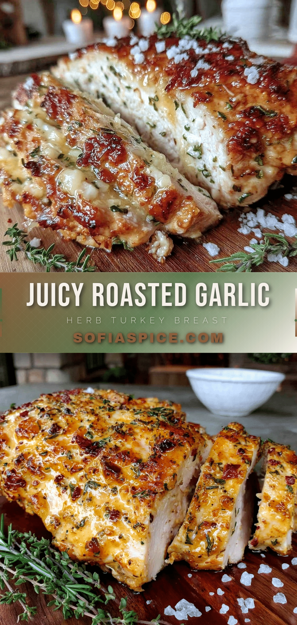 savory roasted garlic herb butter turkey breast recipe