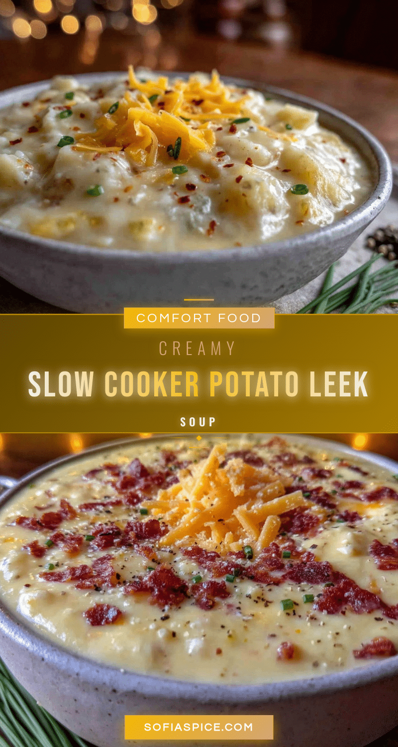 slow cooker potato leek soup recipe