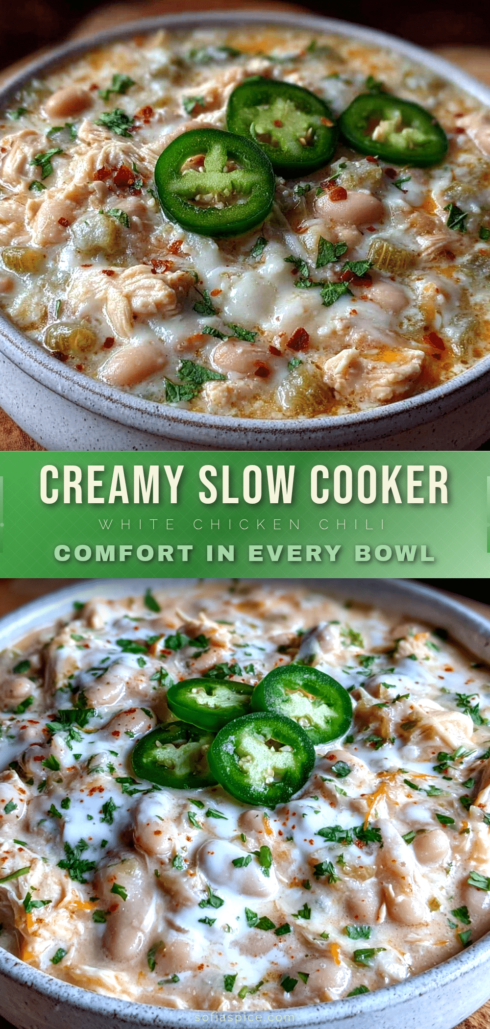 slow cooker white chicken chili recipe