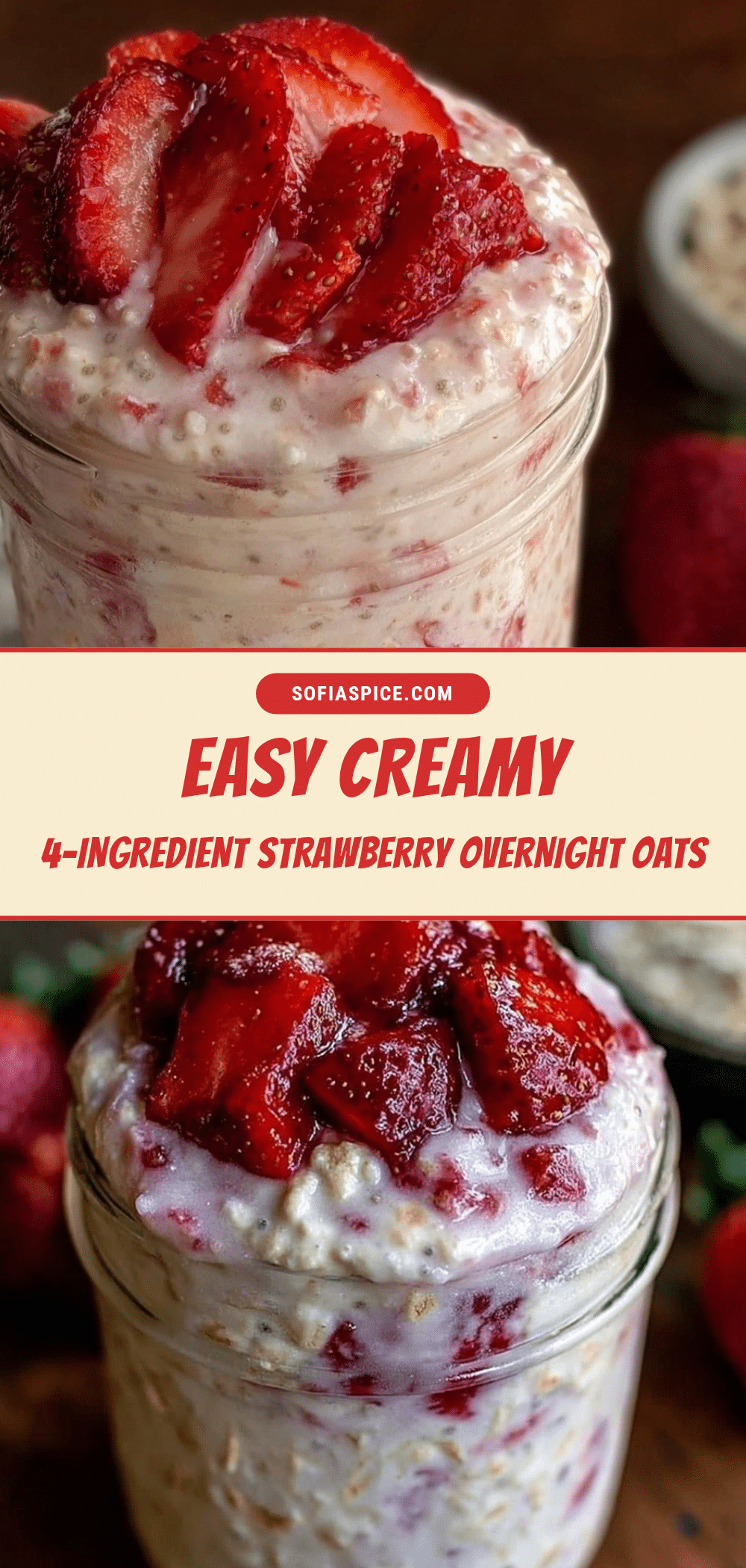 strawberry overnight oats recipe