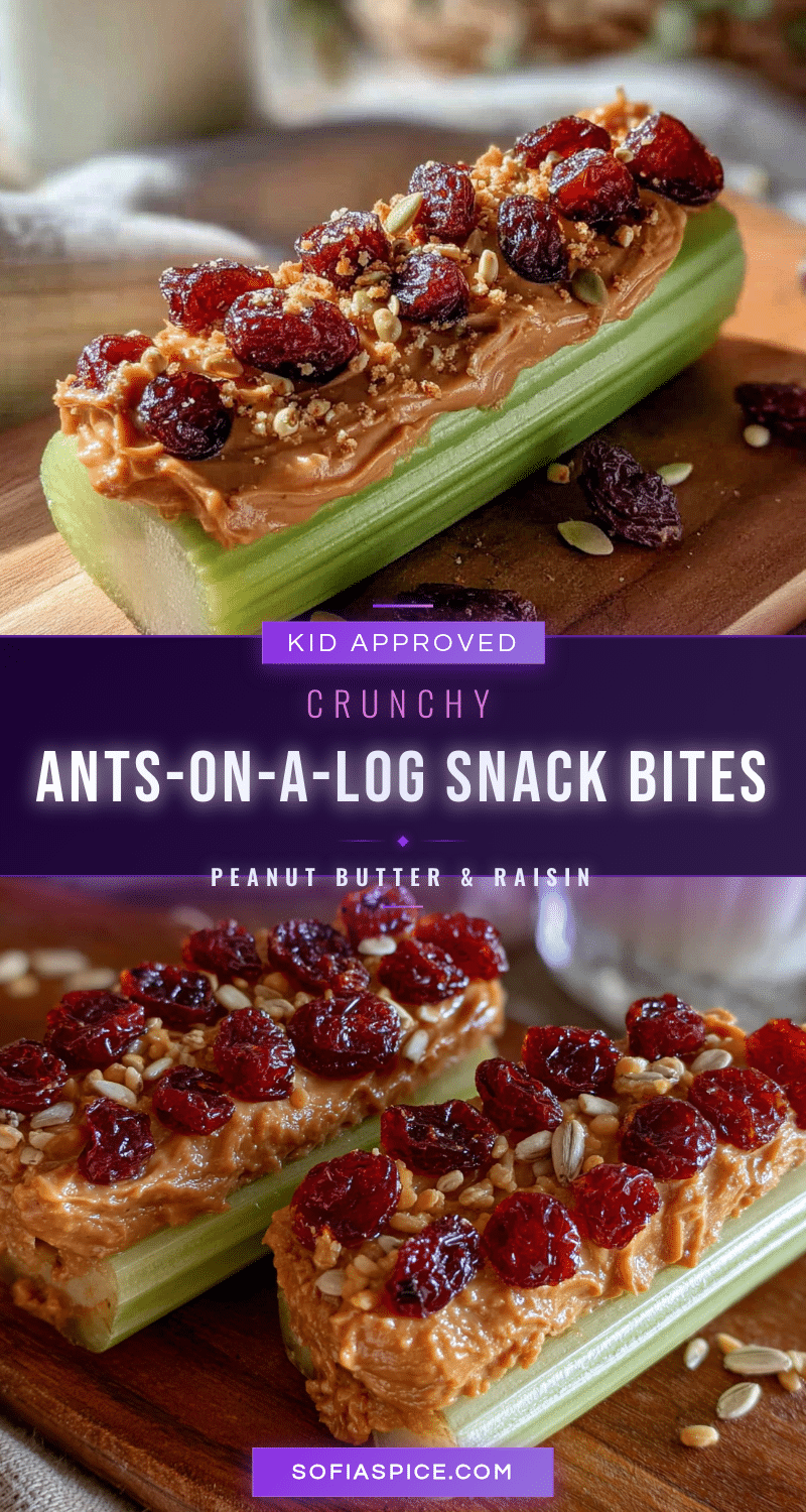 ants on a log snack bites recipe