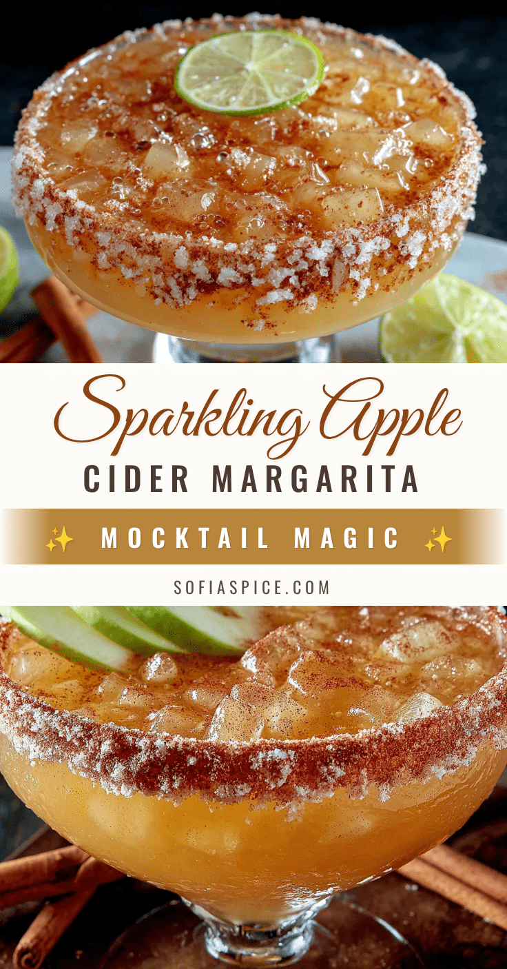 Apple cider margarita mocktail recipe