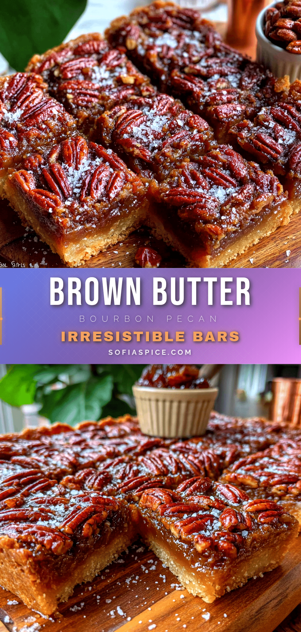 brown butter bourbon pecan bars recipe