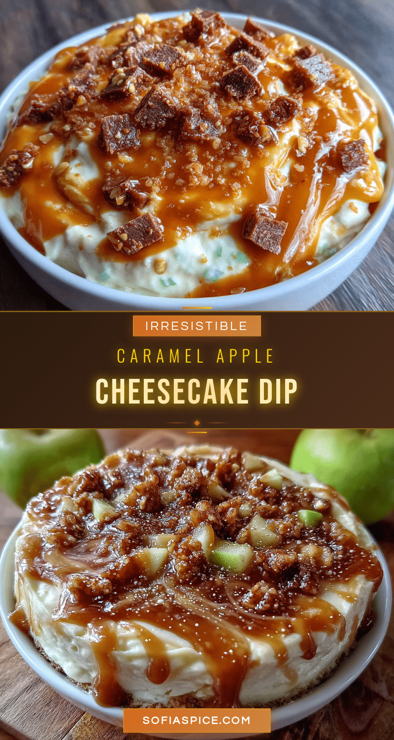 caramel apple cheesecake dip recipe