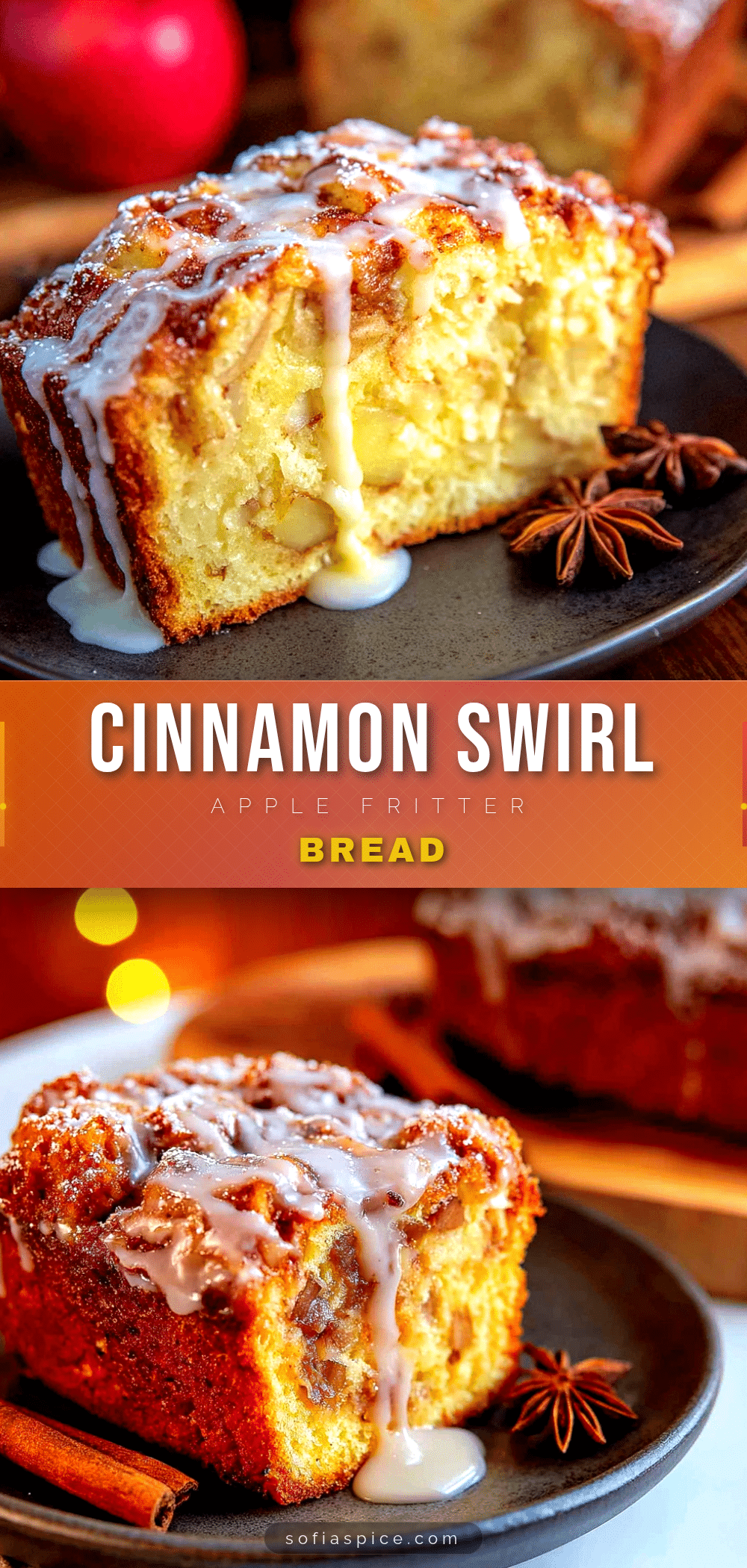 cinnamon apple fritter bread recipe