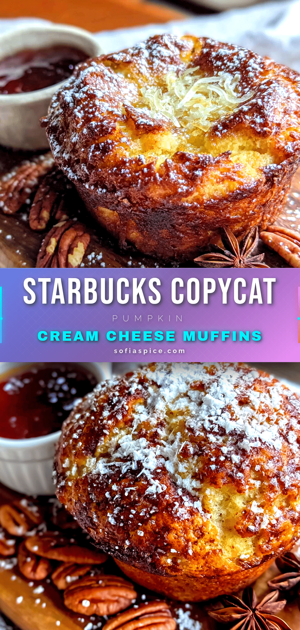 Copycat Pumpkin Cream Cheese Muffins recipe
