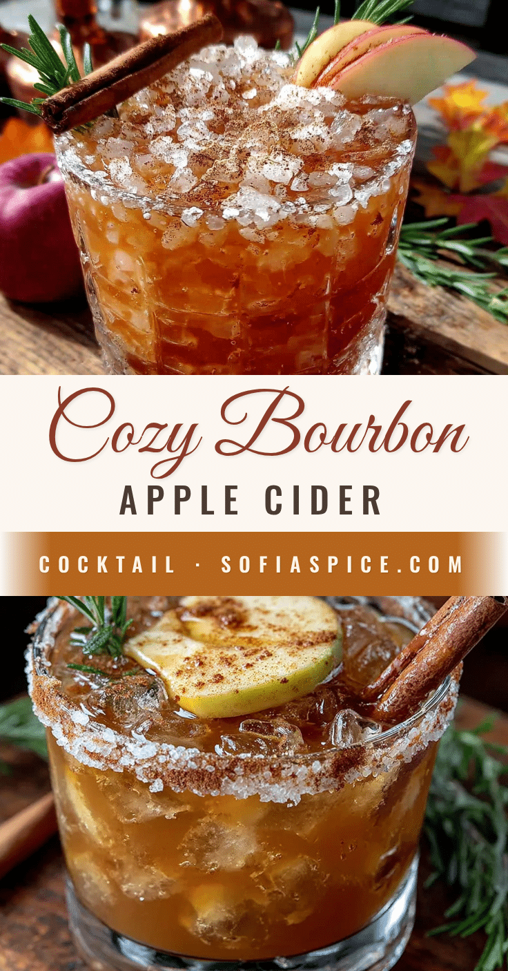 cozy bourbon apple cider cocktail recipe