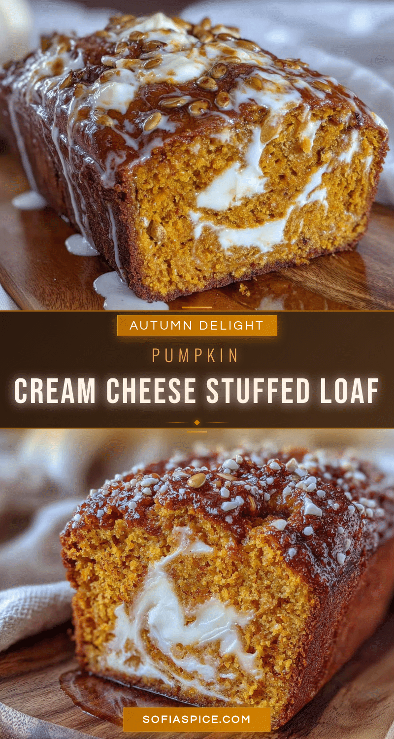 cream cheese stuffed pumpkin loaf recipe