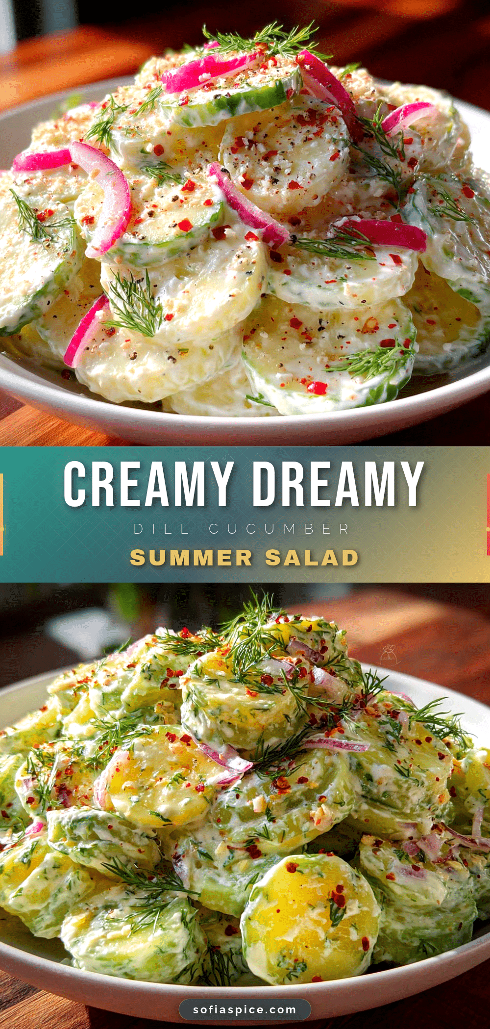 creamy dill cucumber salad recipe