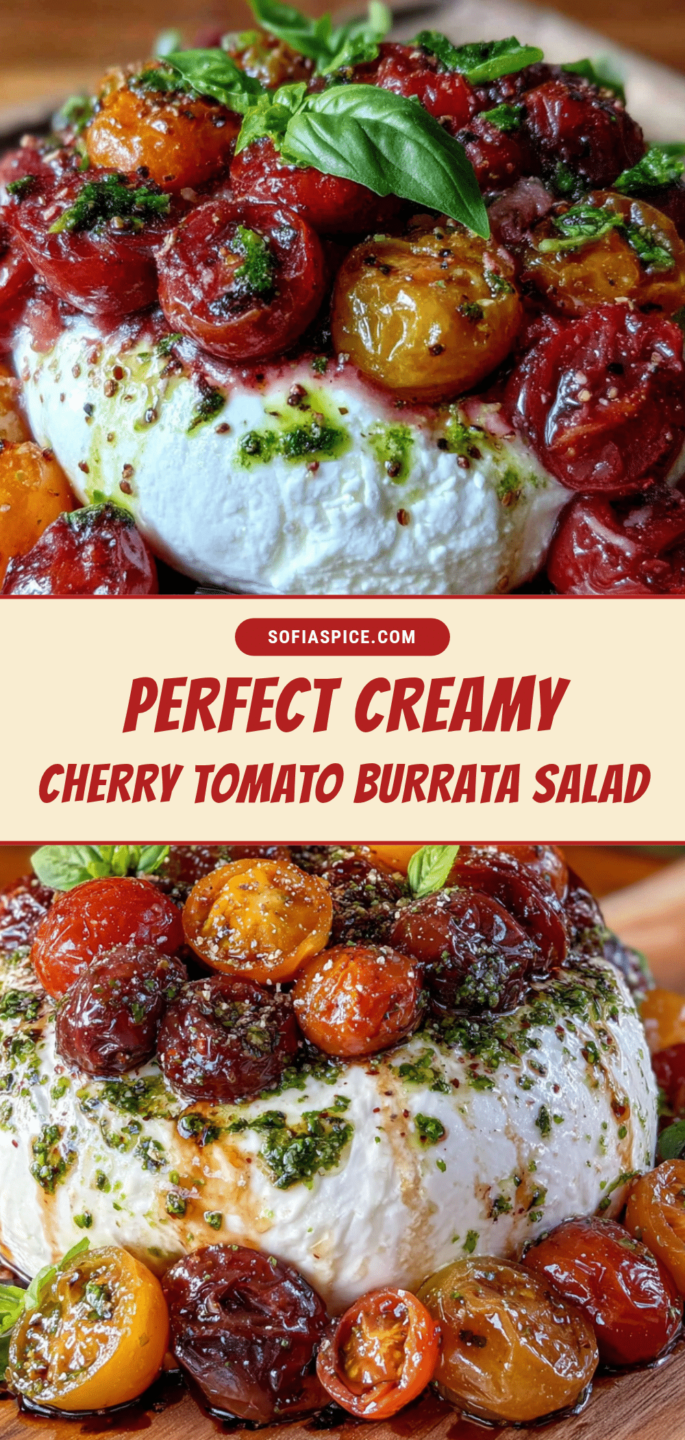 creamy marinated cherry tomato burrata salad recipe