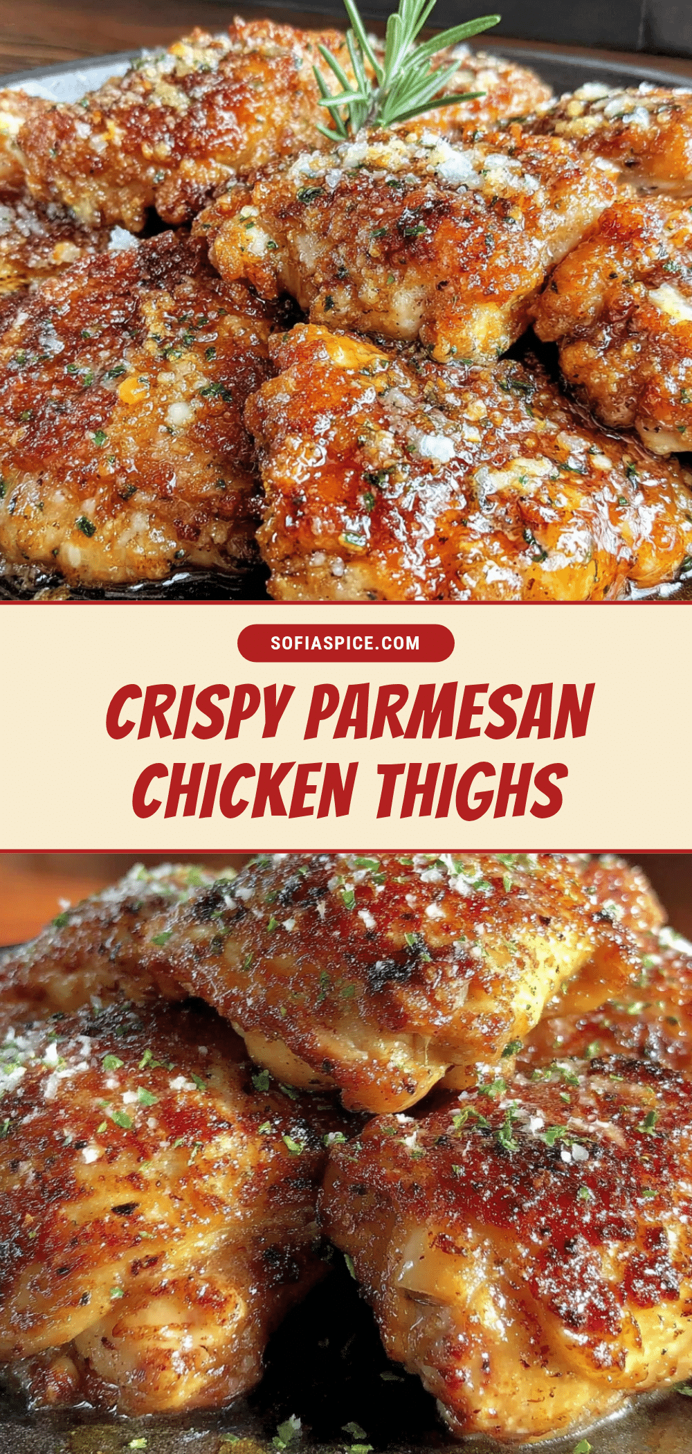crispy baked parmesan chicken thighs recipe