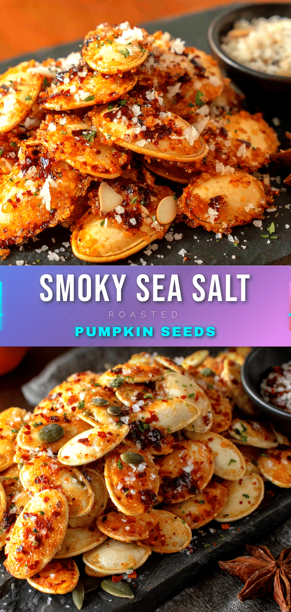Crunchy Smoky Sea Salt Roasted Pumpkin Seeds recipe