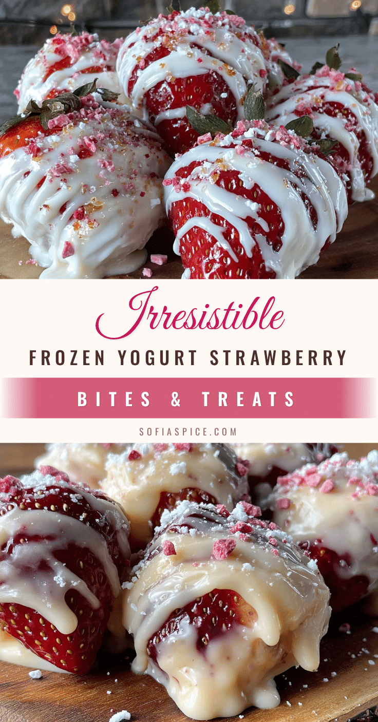 Easy Frozen Yogurt-Dipped Strawberry Bites recipe
