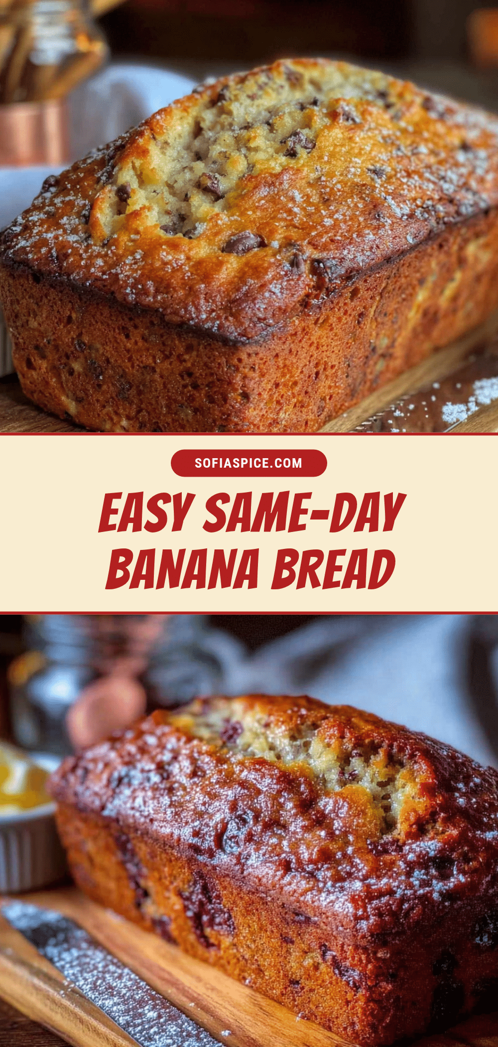 easy same-day banana bread with chocolate chips recipe