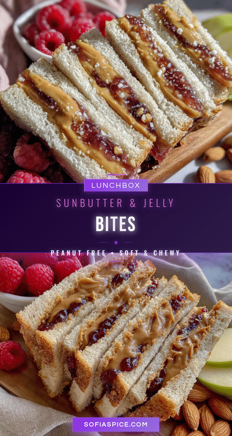 Easy Sunbutter and Jelly Lunch Box Bites recipe