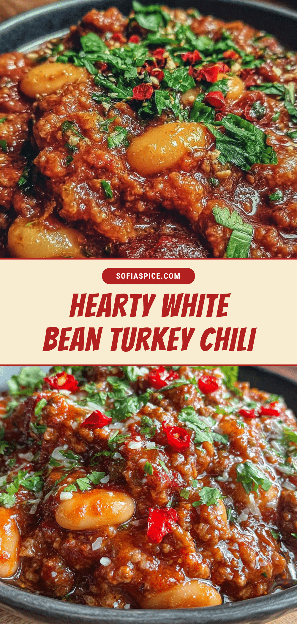 ground turkey white bean chili recipe
