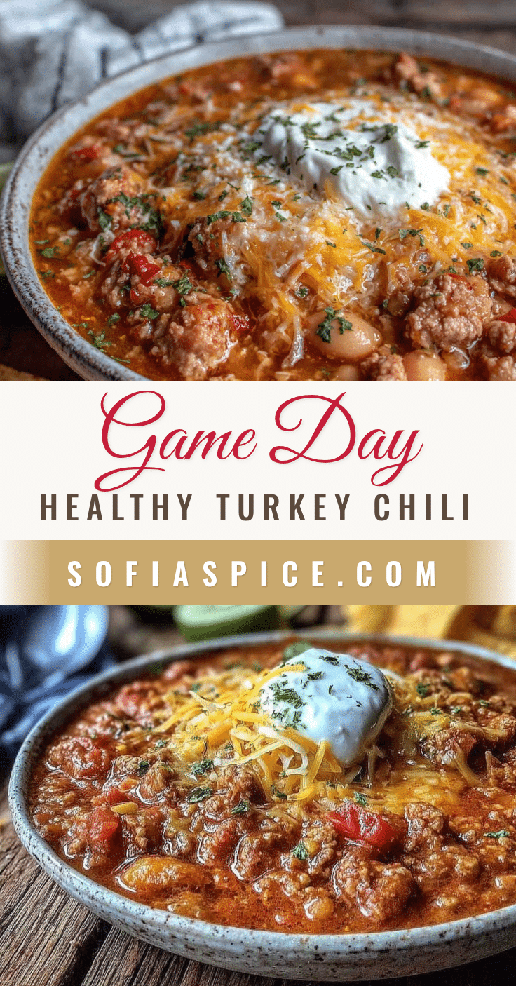 healthy turkey chili for game day recipe