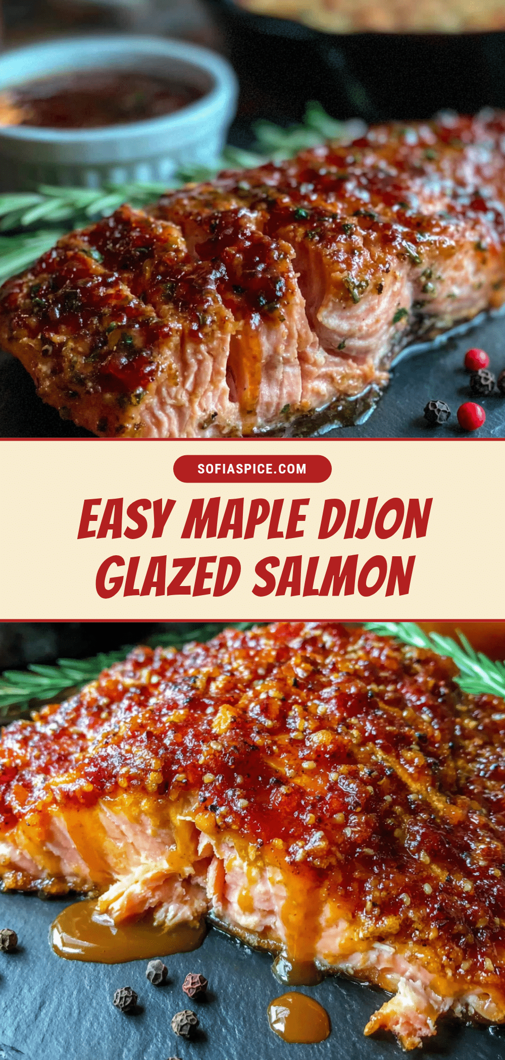 maple dijon glazed salmon recipe