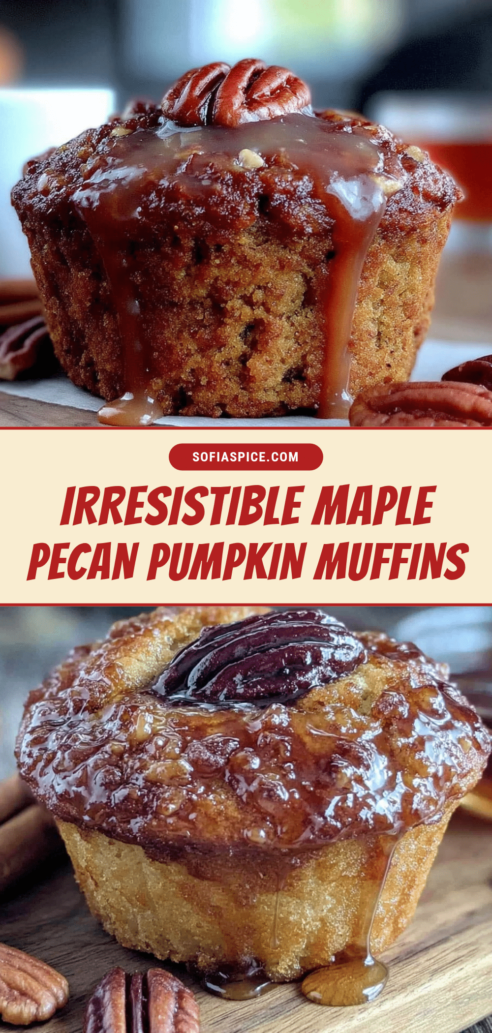 maple pecan pumpkin muffins recipe