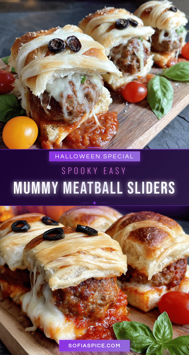 mummy meatball sliders recipe