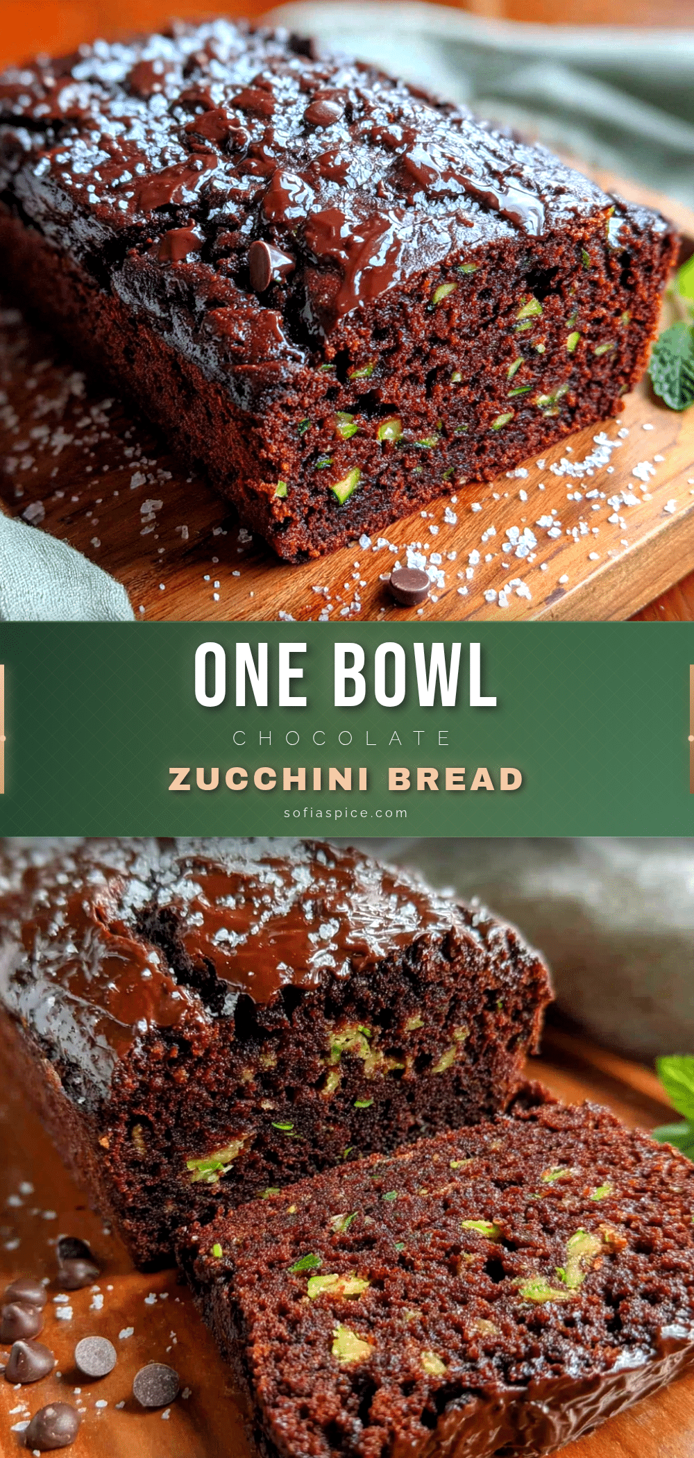 one-bowl chocolate zucchini bread recipe