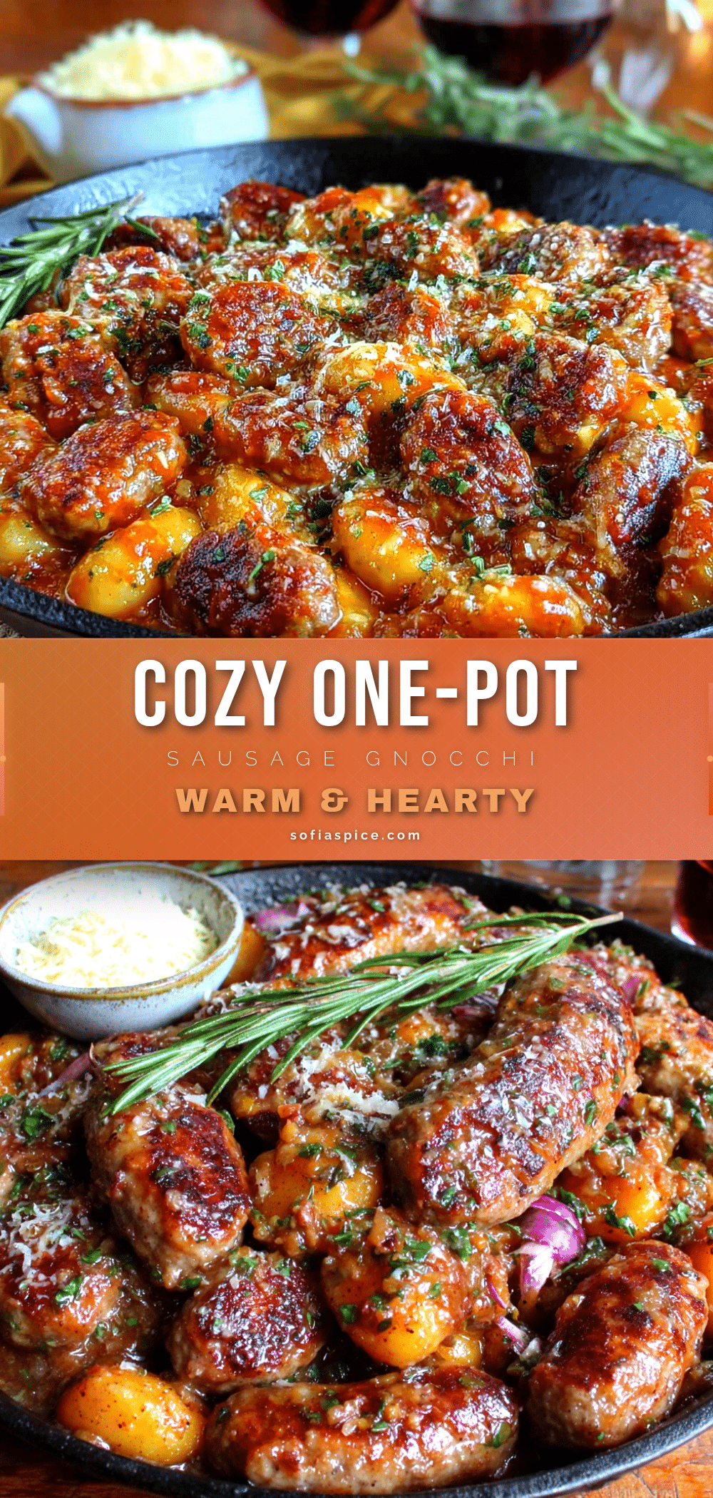 one-pot sausage and pumpkin gnocchi skillet recipe
