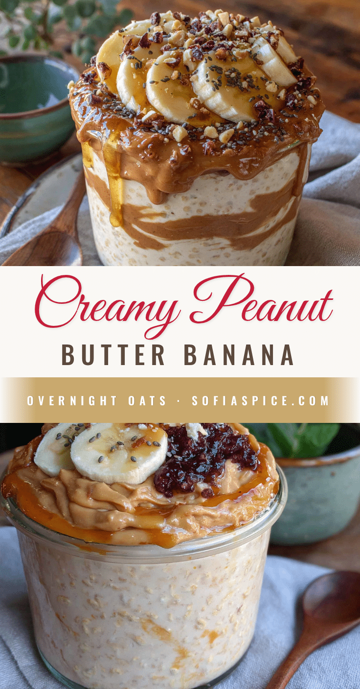 peanut butter banana overnight oats recipe