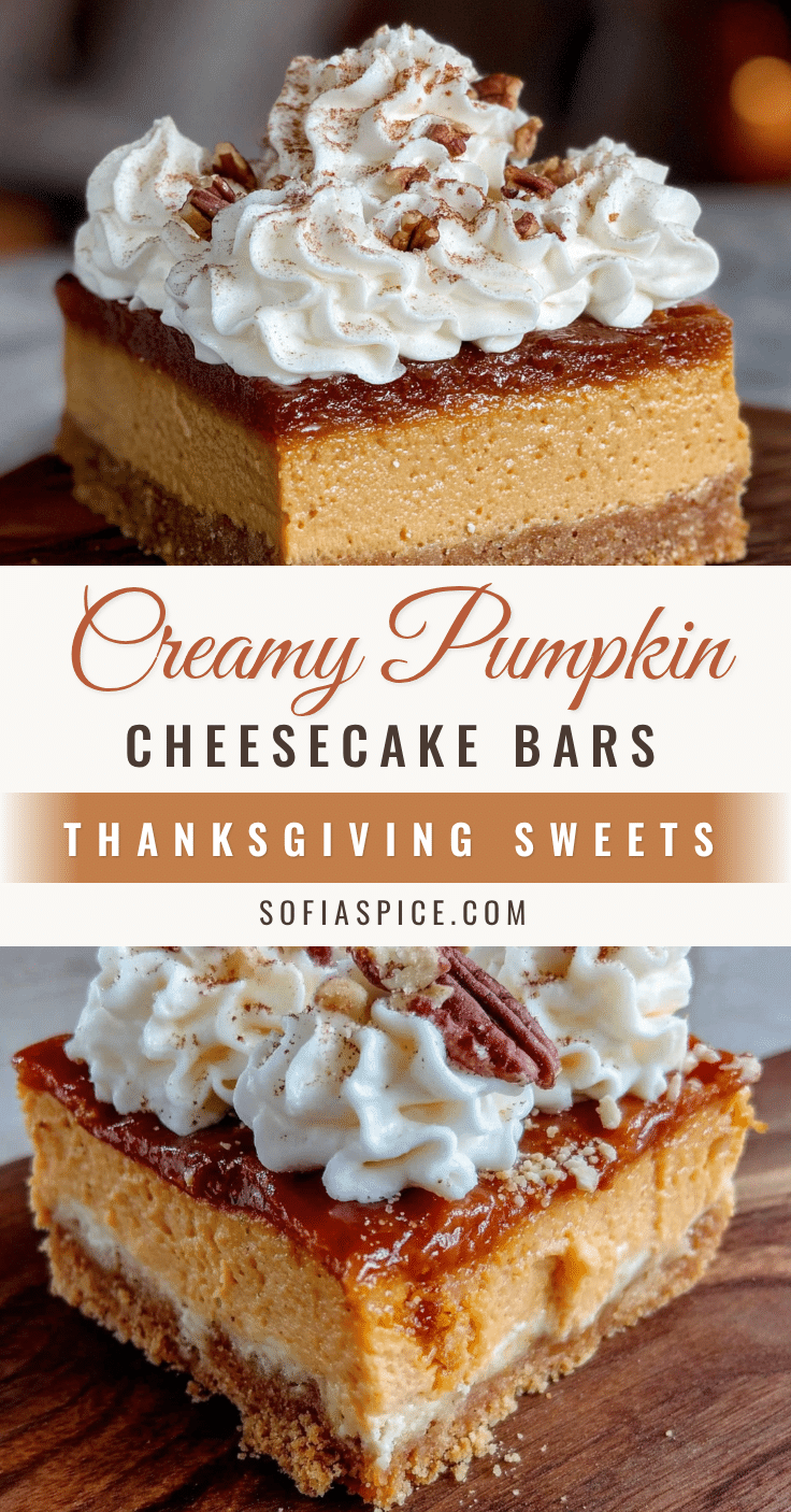 pumpkin cheesecake bars recipe