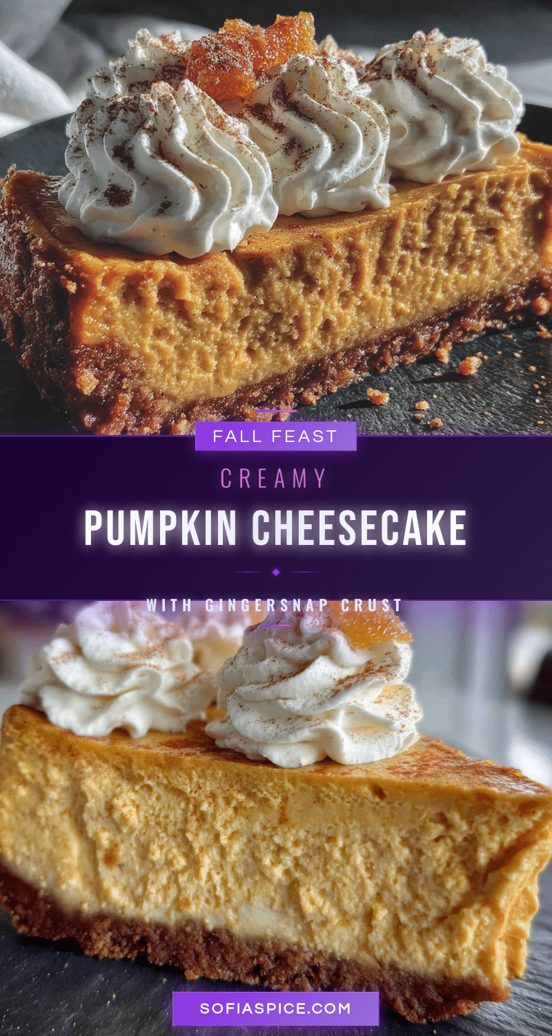 pumpkin spice cheesecake with gingersnap crust recipe
