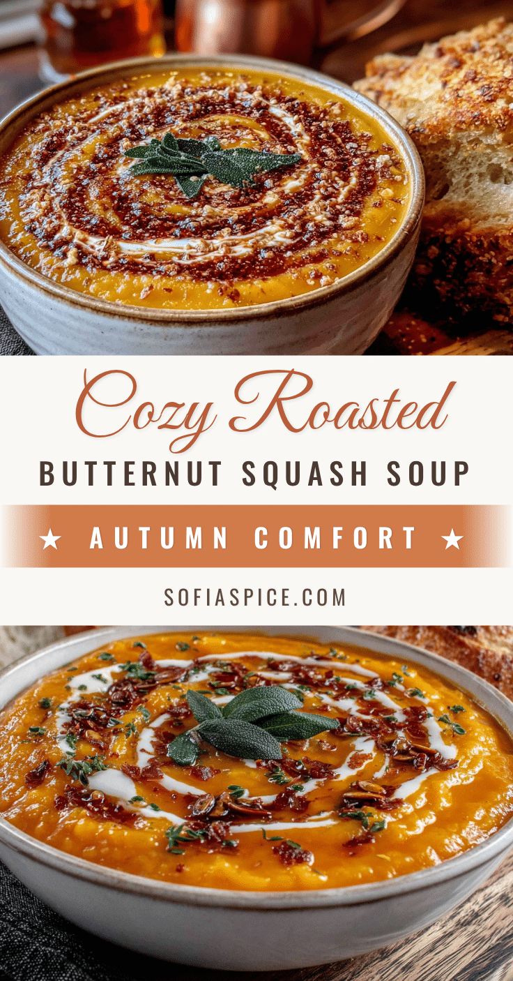 roasted butternut squash soup with brown butter recipe