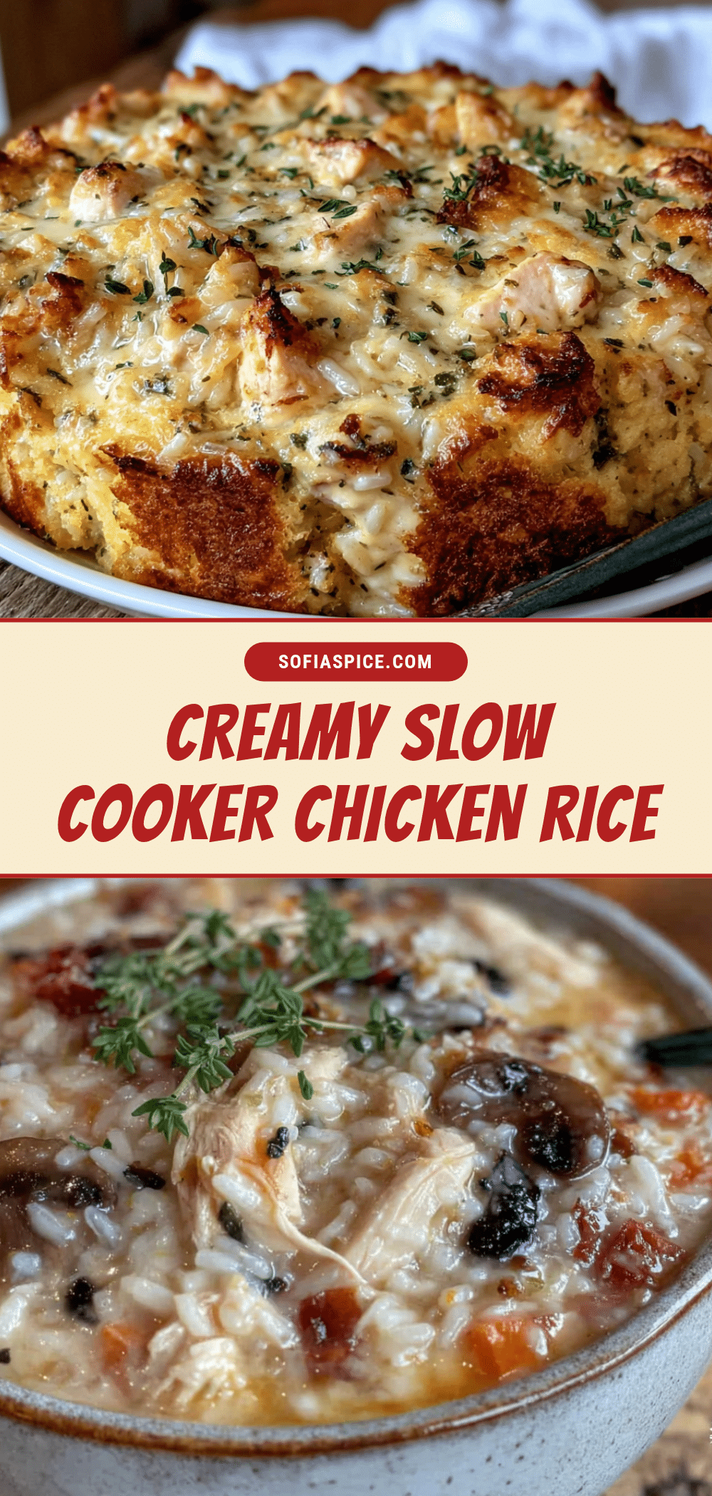 slow cooker chicken and rice casserole recipe