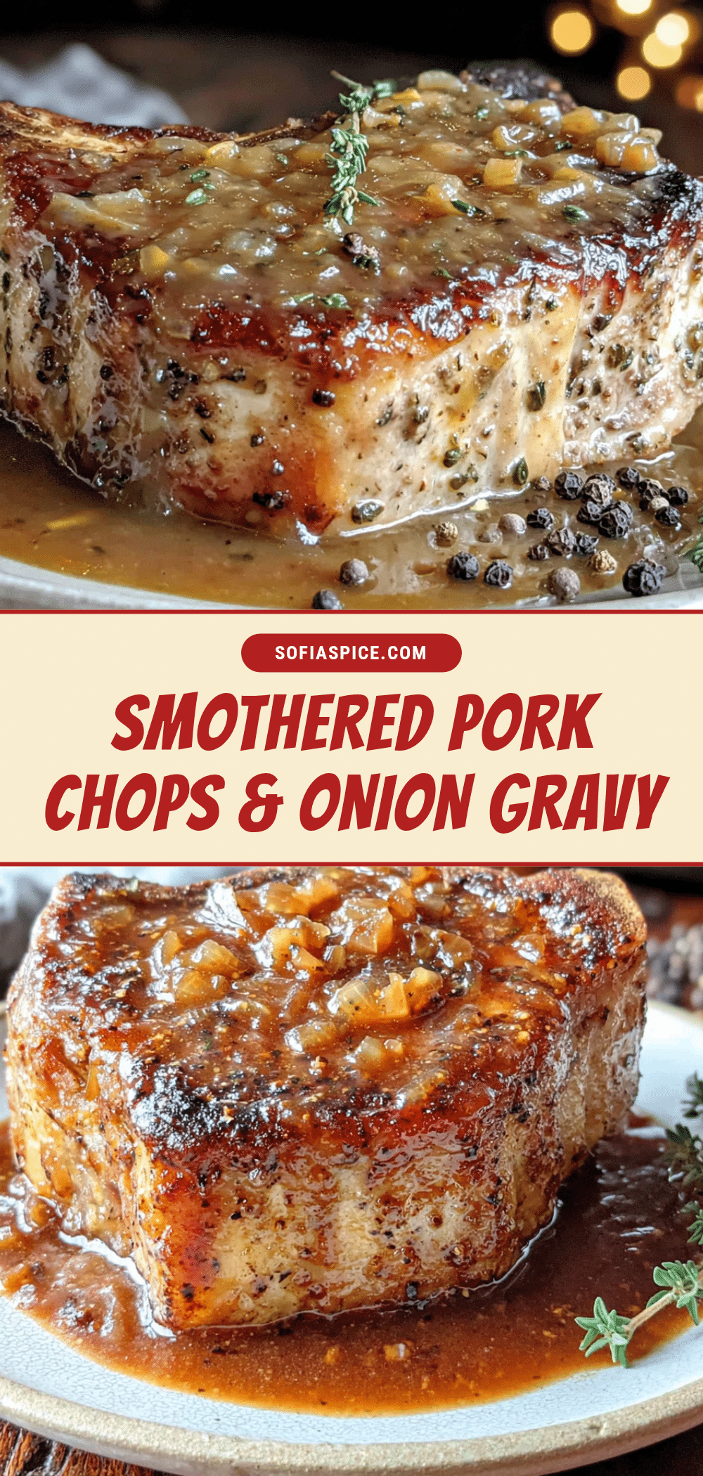 smothered pork chops with onion gravy recipe