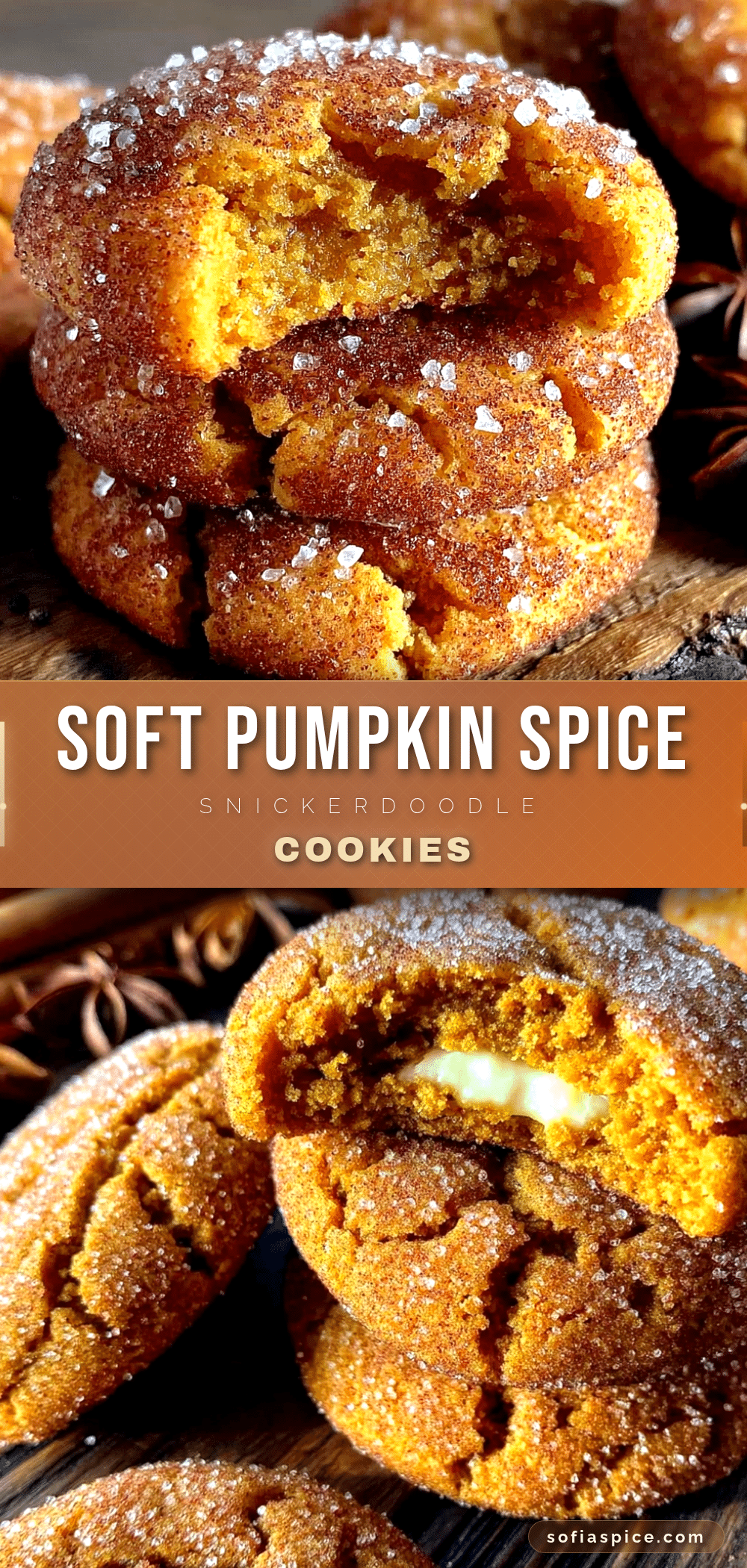 soft pumpkin spice snickerdoodle cookies recipe