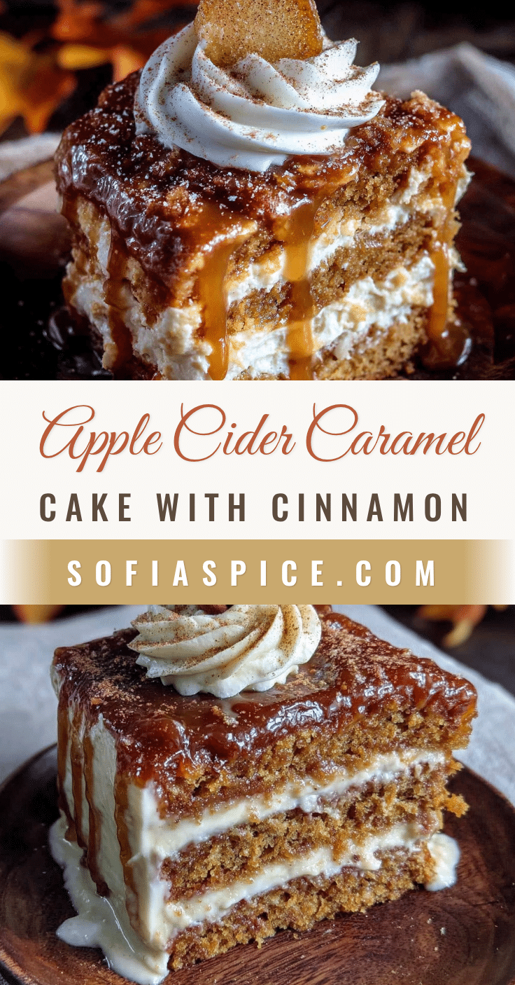 apple cider caramel cake recipe