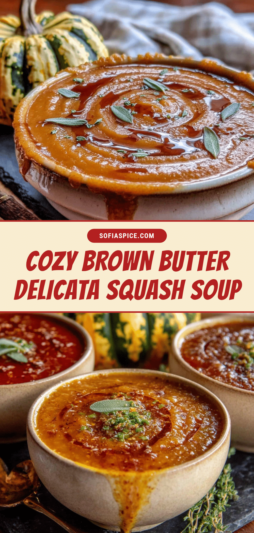 brown butter delicata squash soup recipe