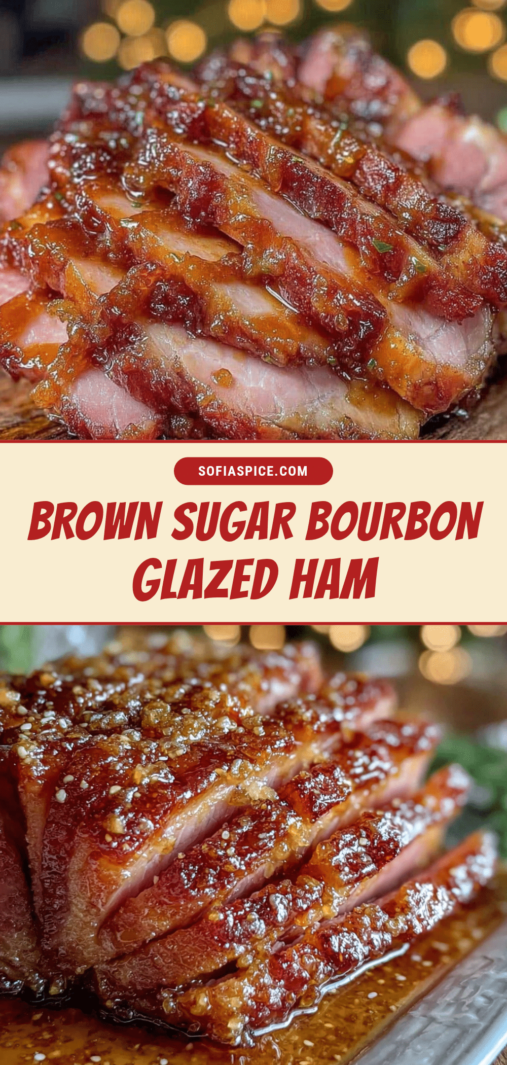 brown sugar bourbon glazed ham recipe