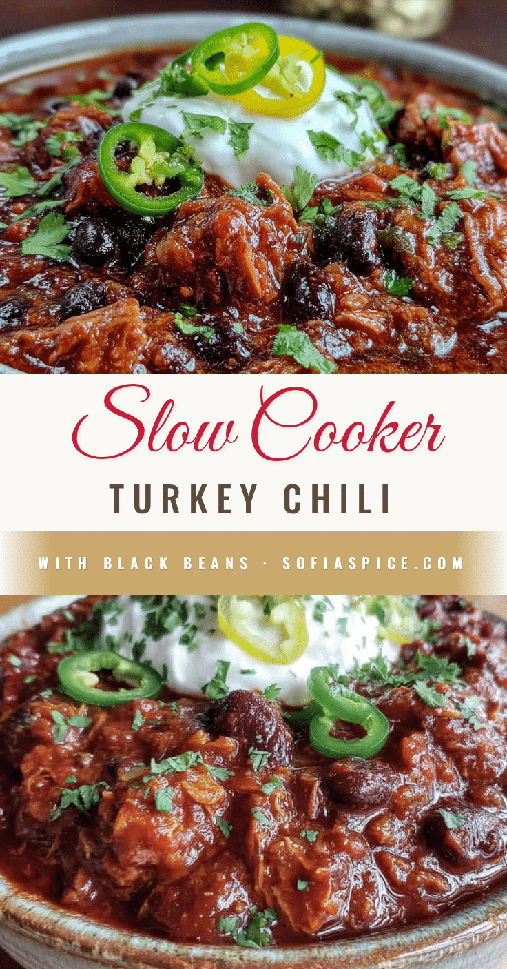 cozy slow cooker turkey chili recipe