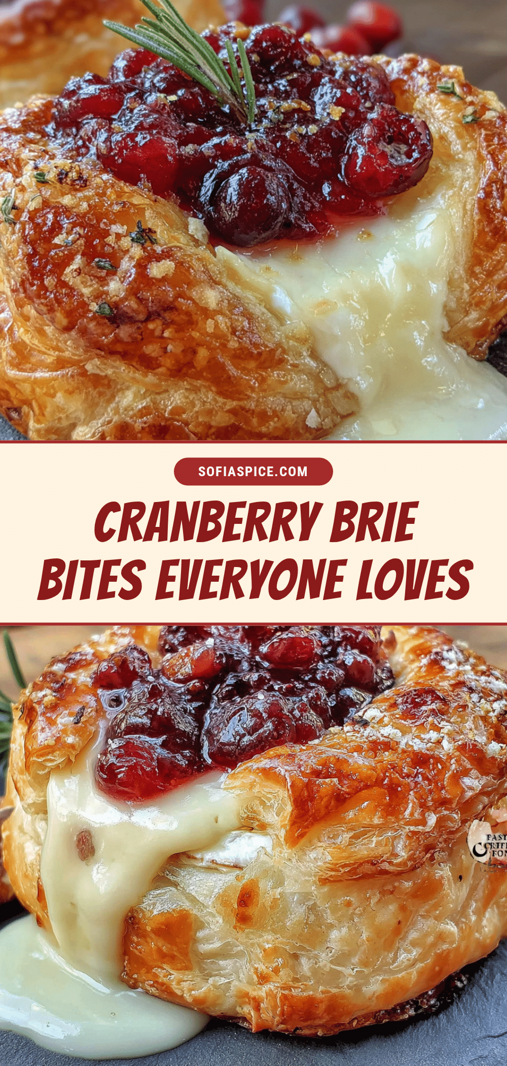 cranberry brie bites recipe